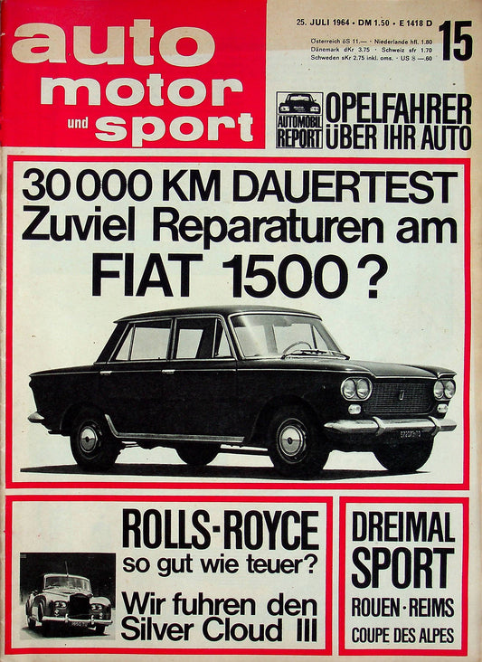 Auto Motor und Sport 15/1964