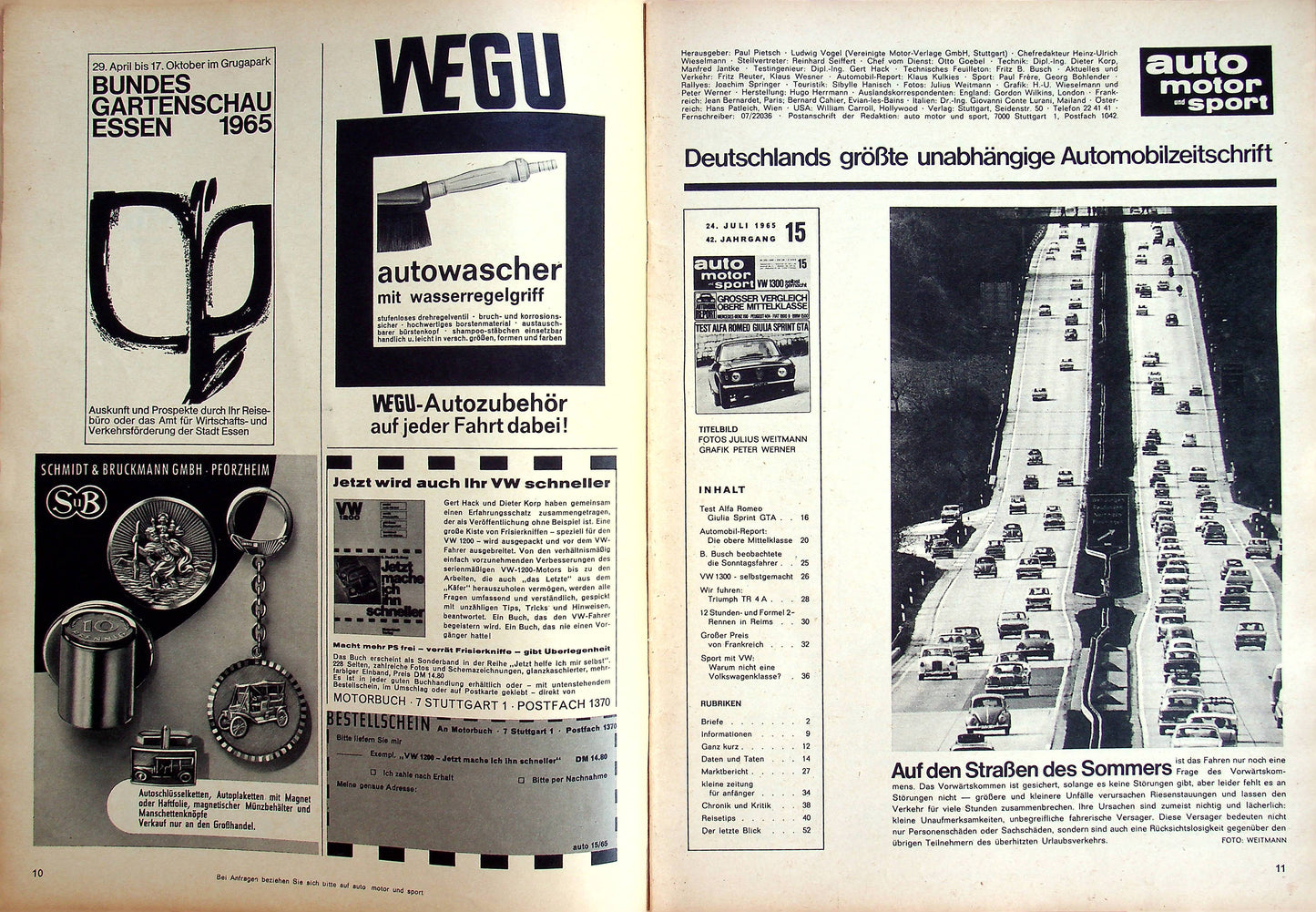 Auto Motor und Sport 15/1965