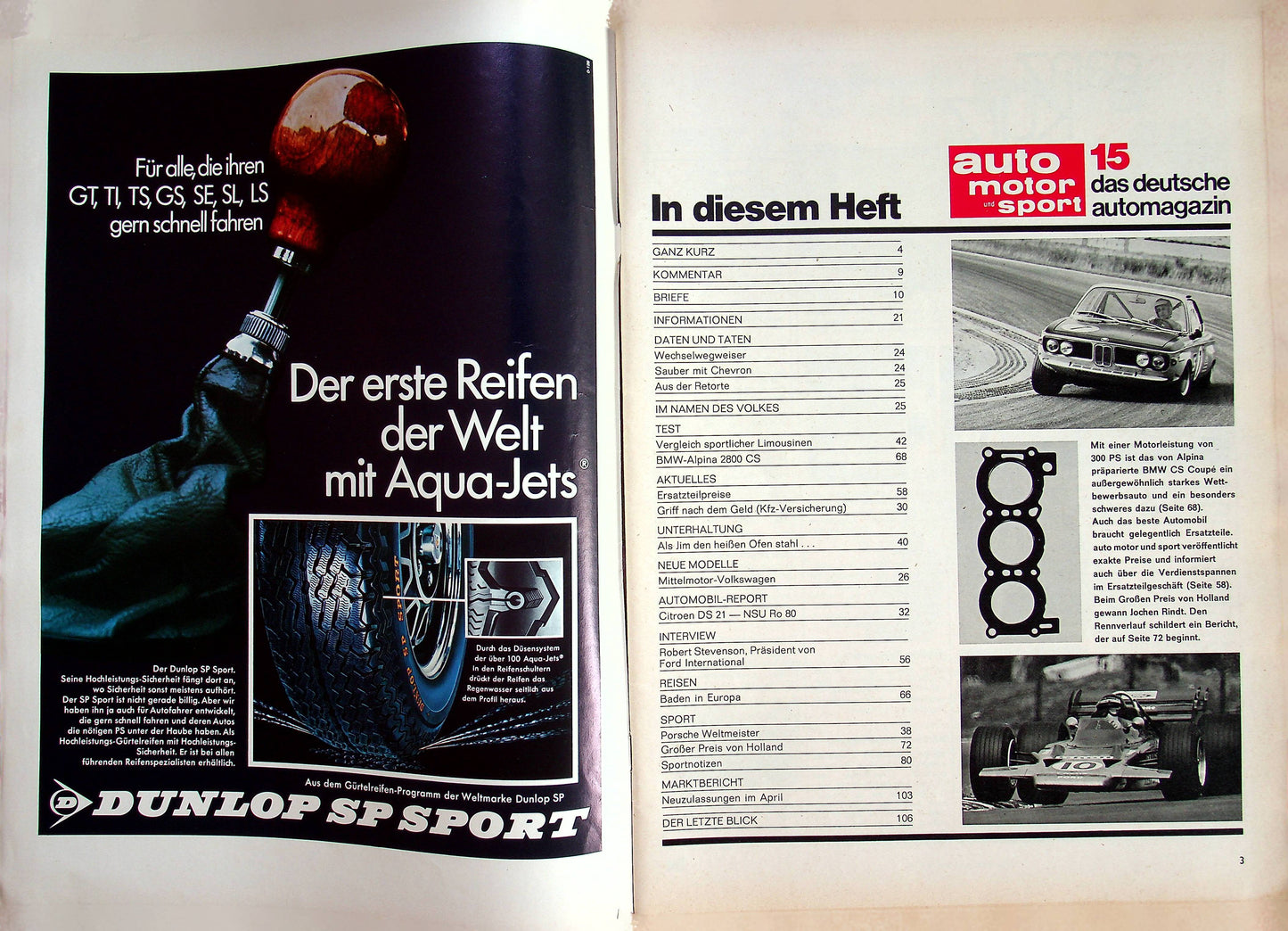 Auto Motor und Sport 15/1970