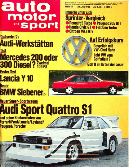 Auto Motor und Sport 15/1985