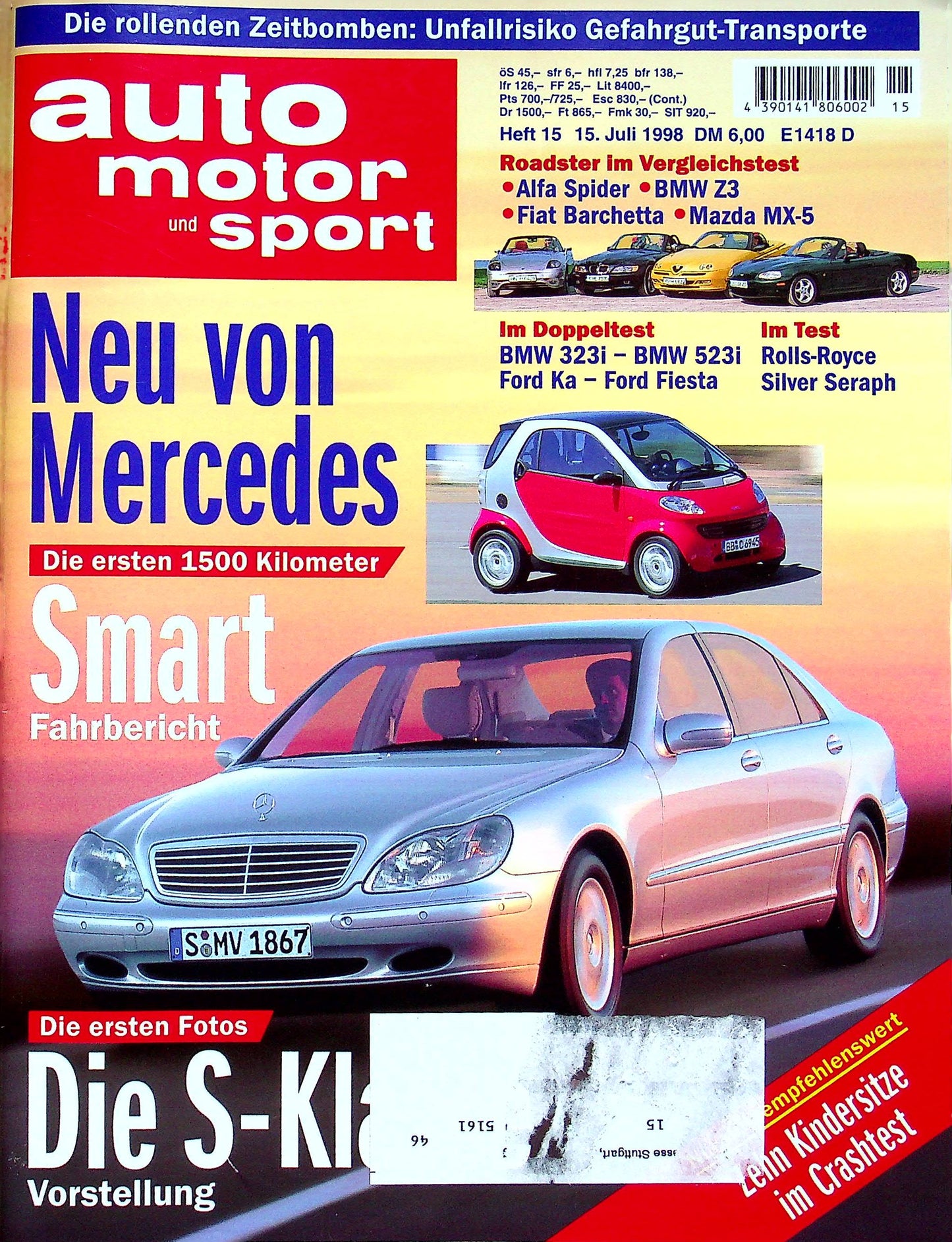 Auto Motor und Sport 15/1998