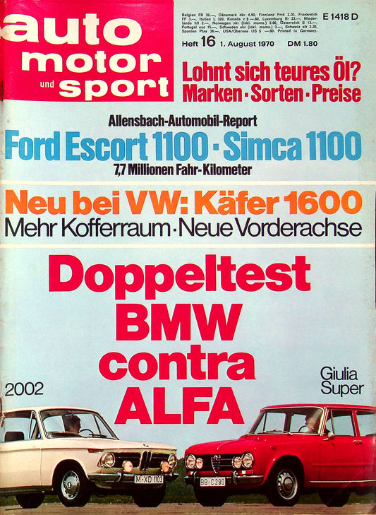 Auto Motor und Sport 16/1970
