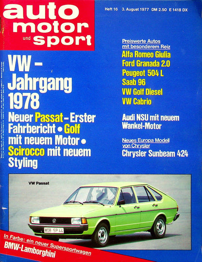 Auto Motor und Sport 16/1977