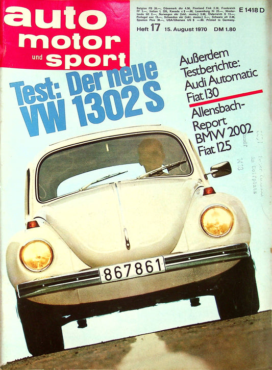 Auto Motor und Sport 17/1970