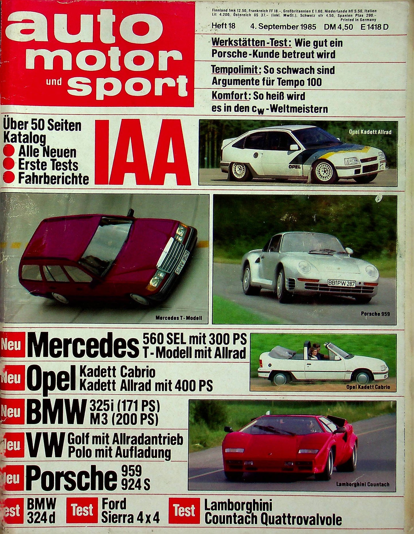 Auto Motor und Sport 18/1985