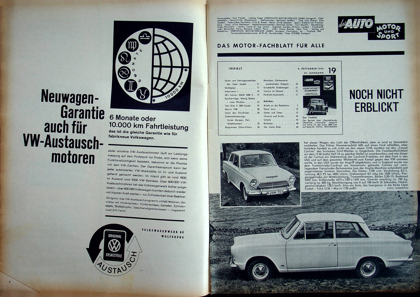 Auto Motor und Sport 19/1962