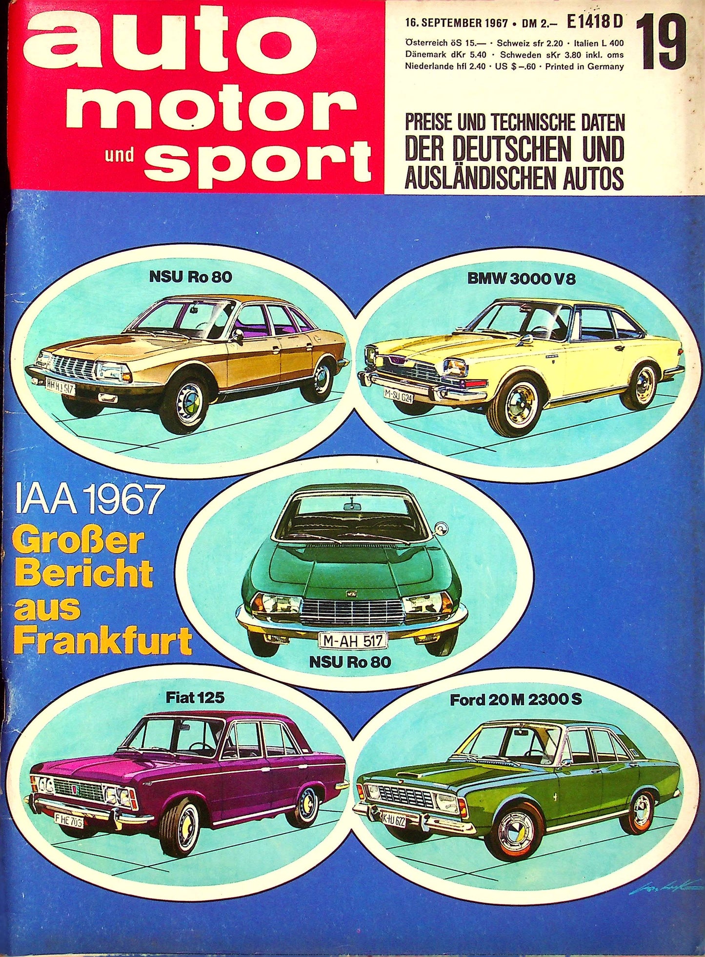Auto Motor und Sport 19/1967