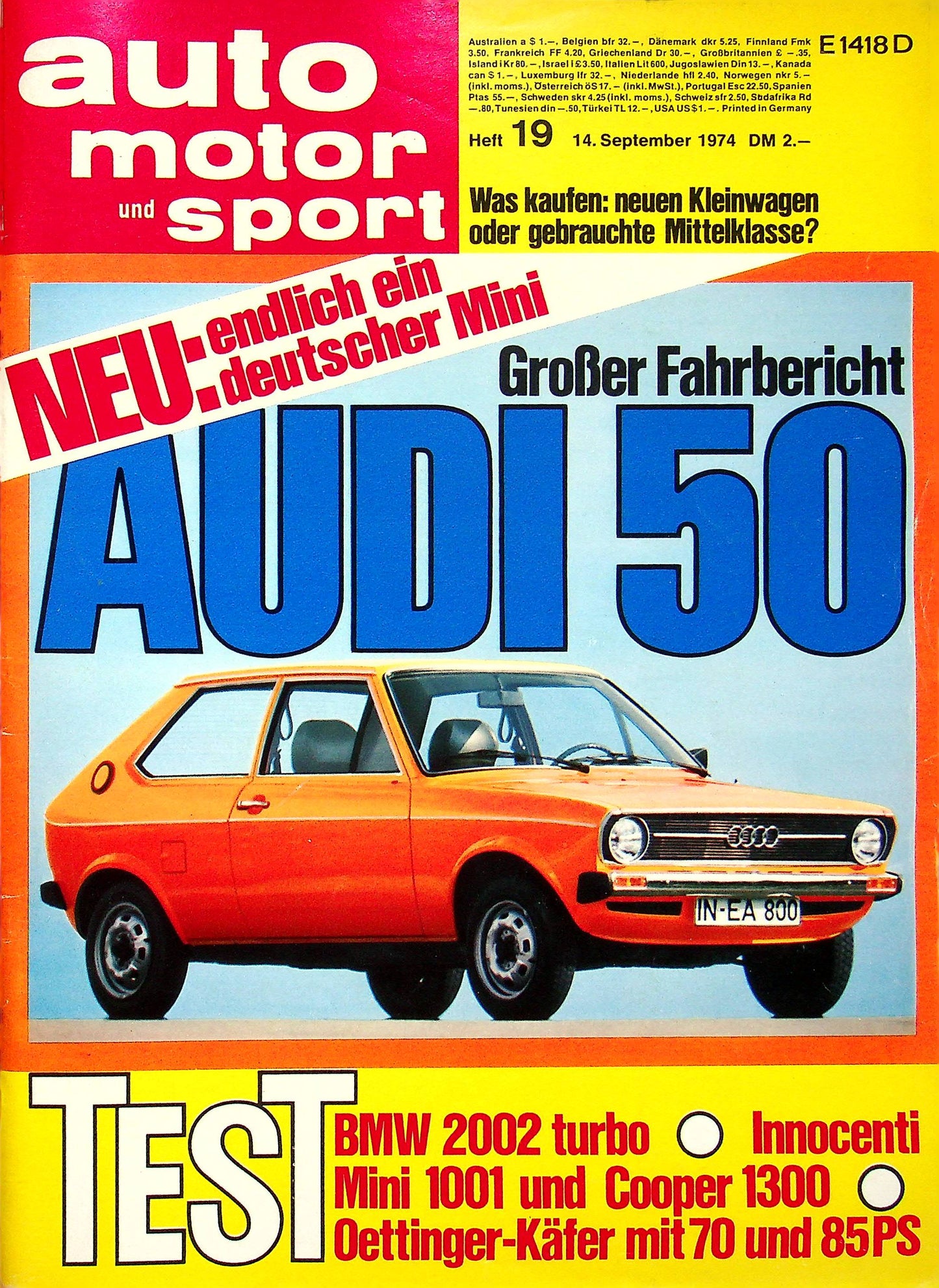 Auto Motor und Sport 19/1974