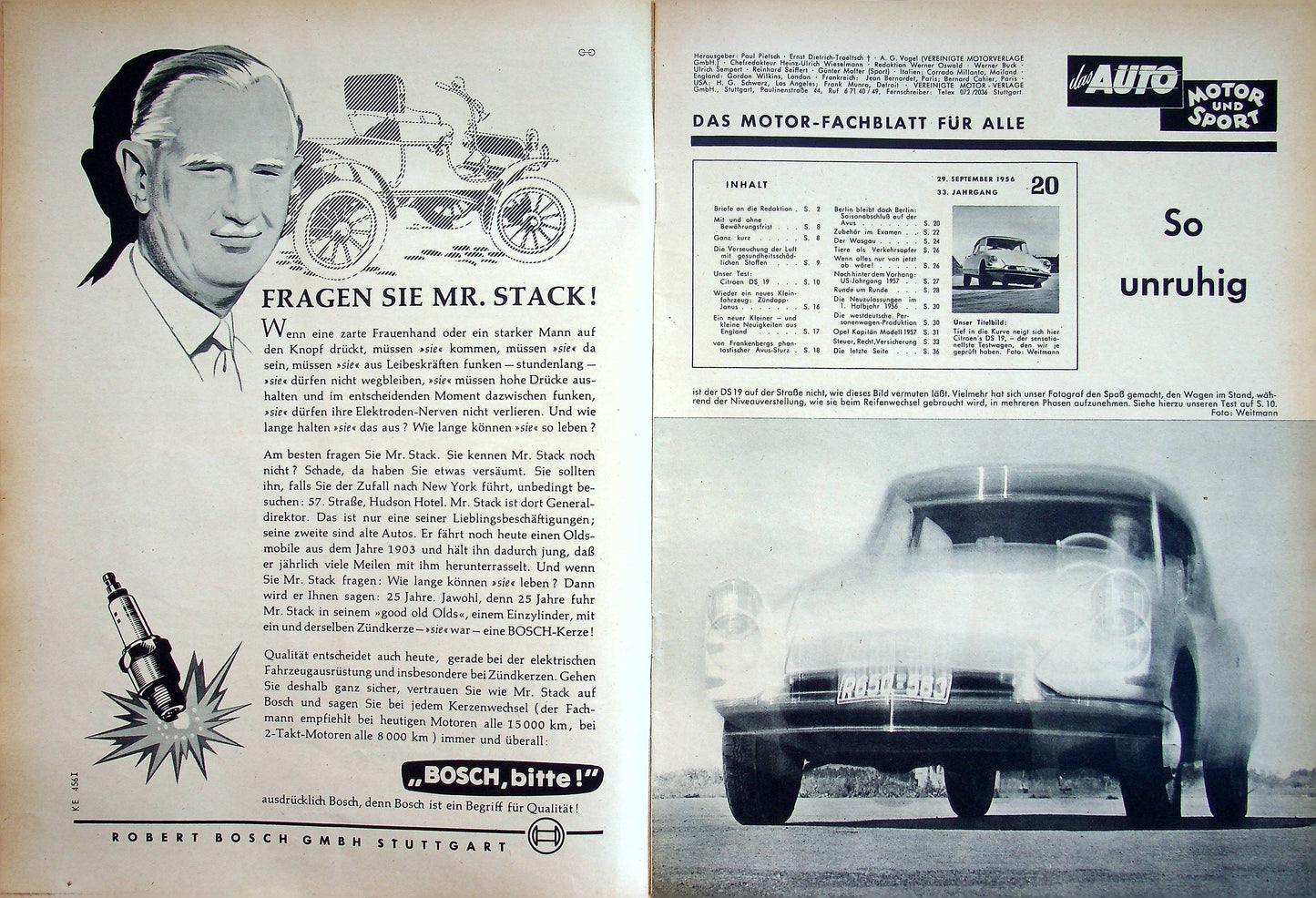 Auto Motor und Sport 20/1956