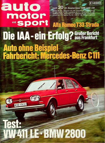 Auto Motor und Sport 20/1969