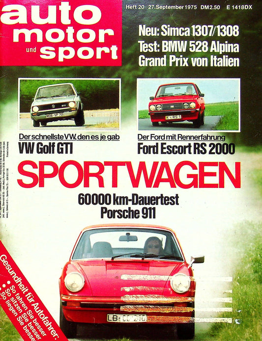 Auto Motor und Sport 20/1975