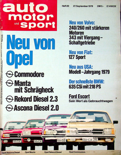 Auto Motor und Sport 20/1978