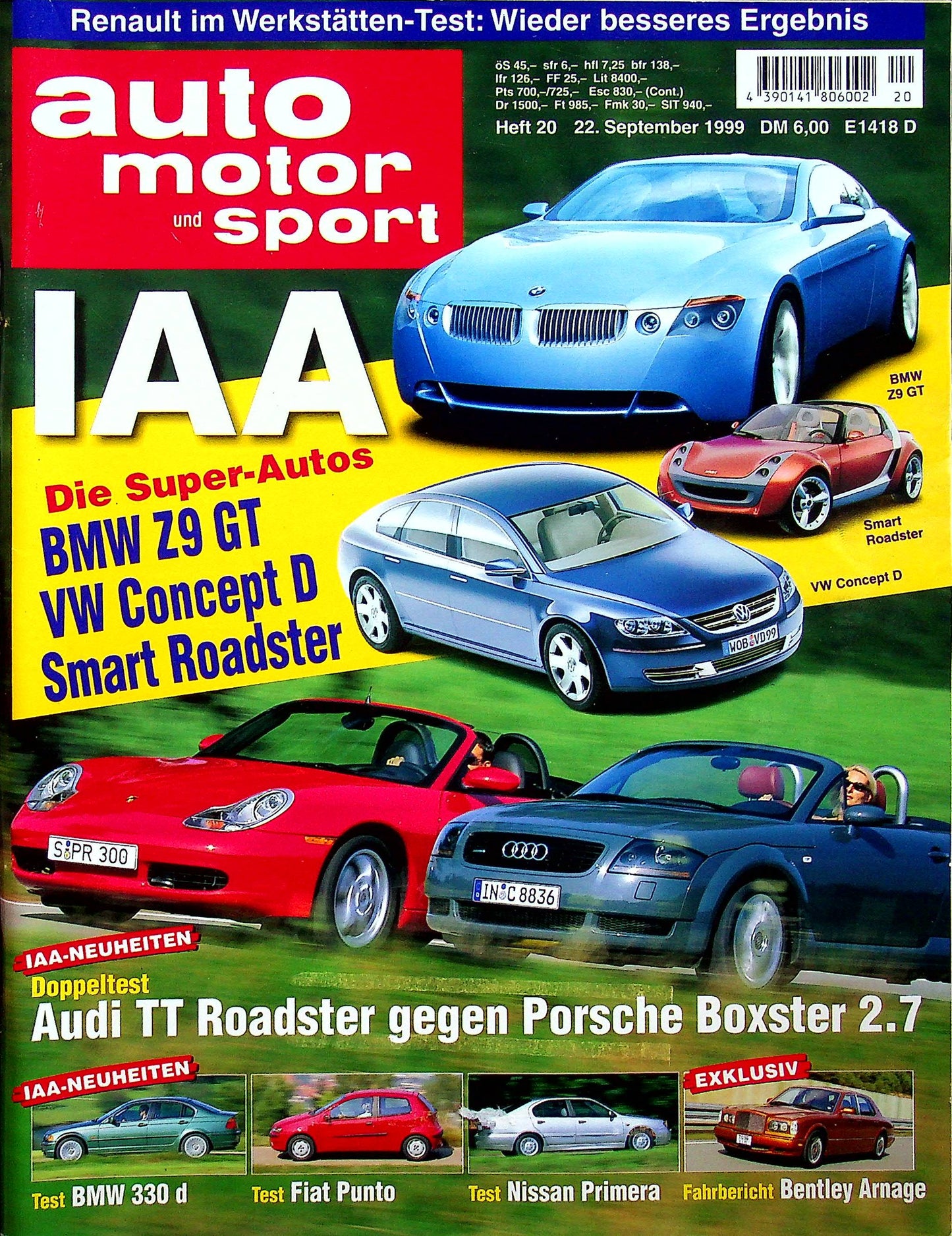 Auto Motor und Sport 20/1999