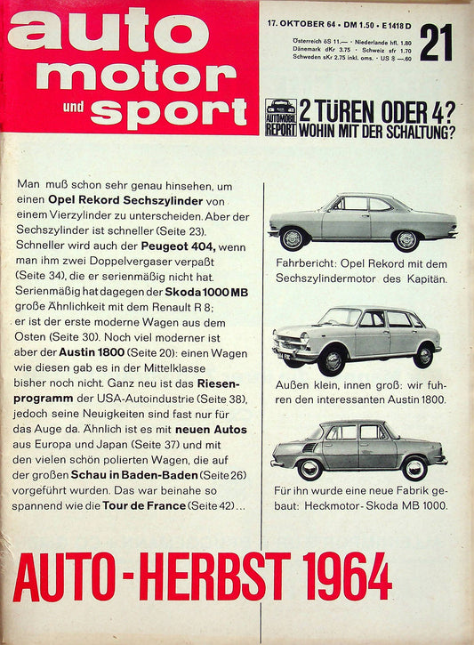 Auto Motor und Sport 21/1964