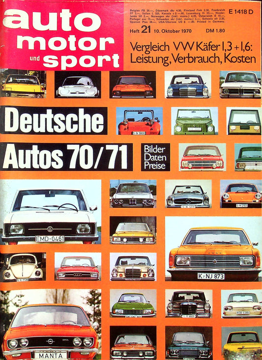 Auto Motor und Sport 21/1970
