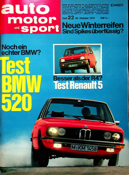 Auto Motor und Sport 22/1972