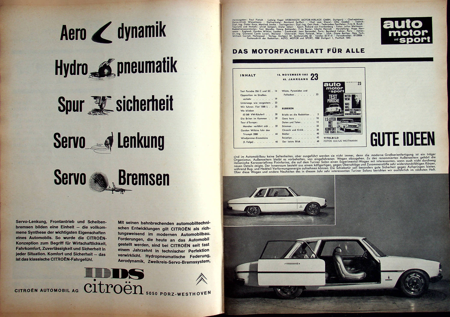 Auto Motor und Sport 23/1963