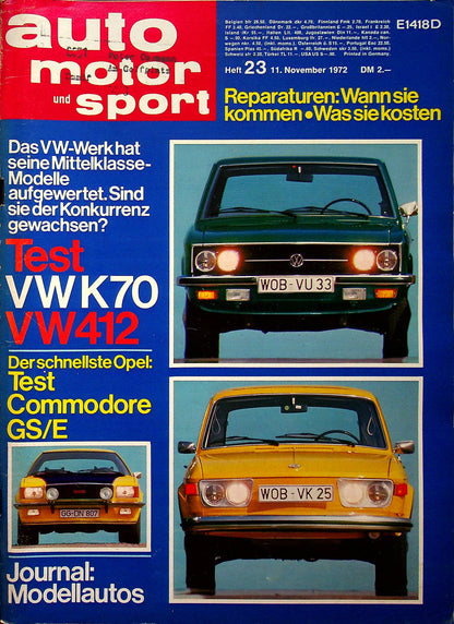 Auto Motor und Sport 23/1972