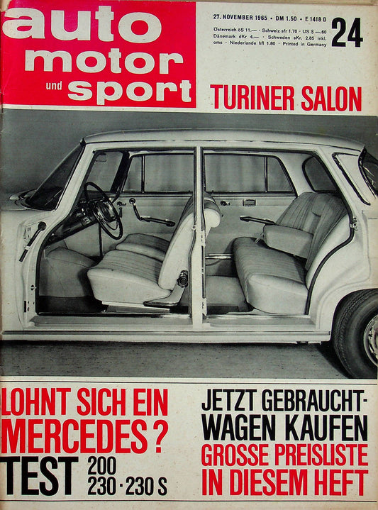 Auto Motor und Sport 24/1965