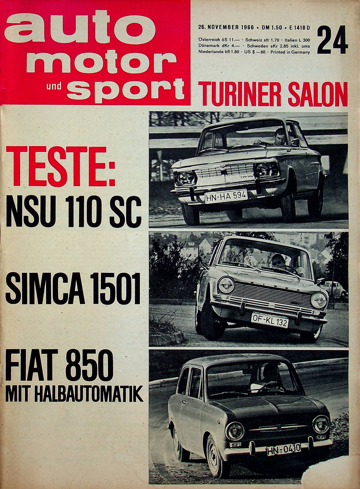 Auto Motor und Sport 24/1966