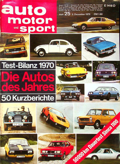 Auto Motor und Sport 25/1970