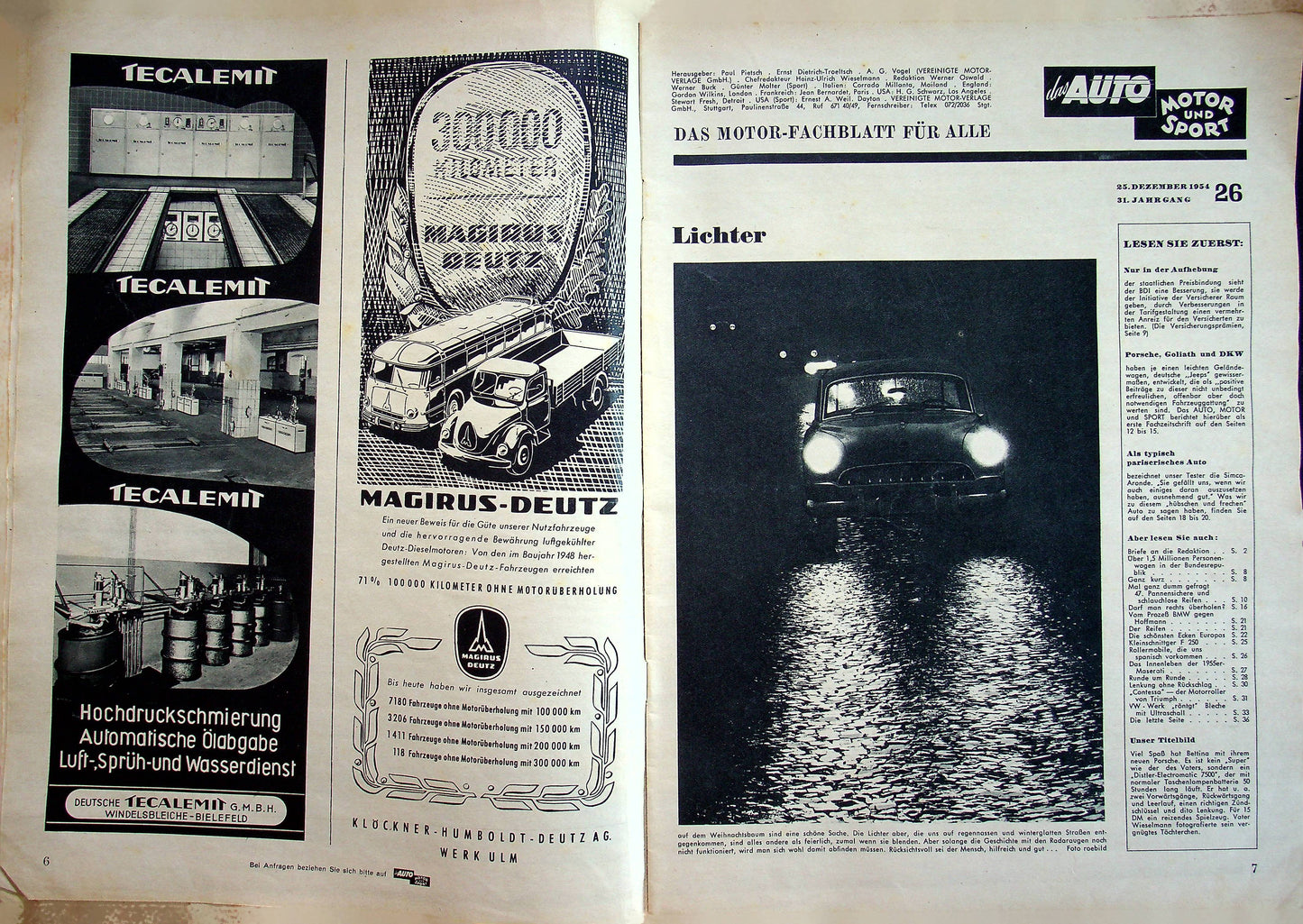 Auto Motor und Sport 26/1954