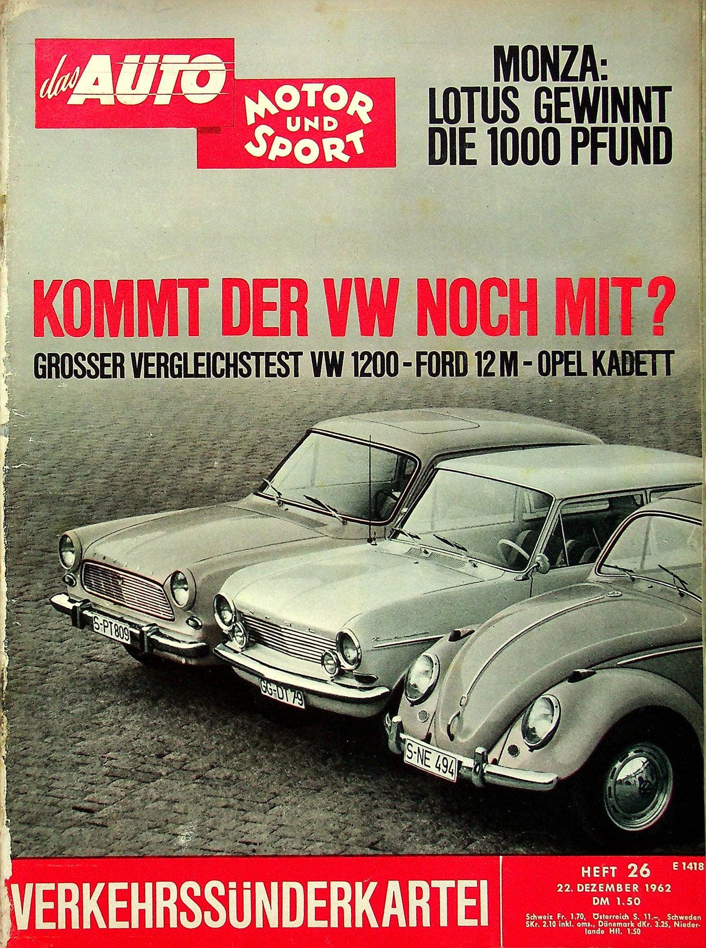 Auto Motor und Sport 26/1962
