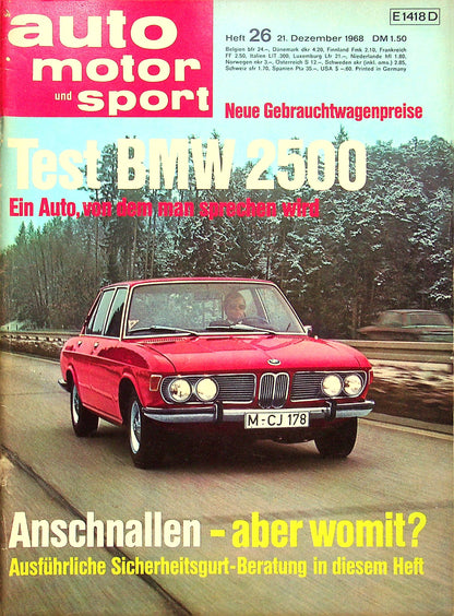 Auto Motor und Sport 26/1968
