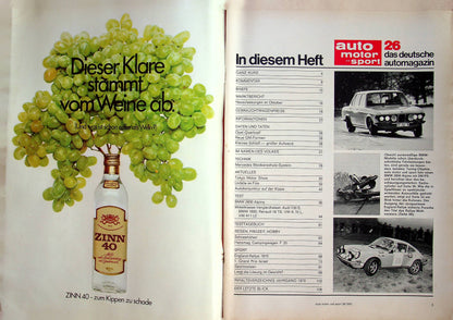 Auto Motor und Sport 26/1970