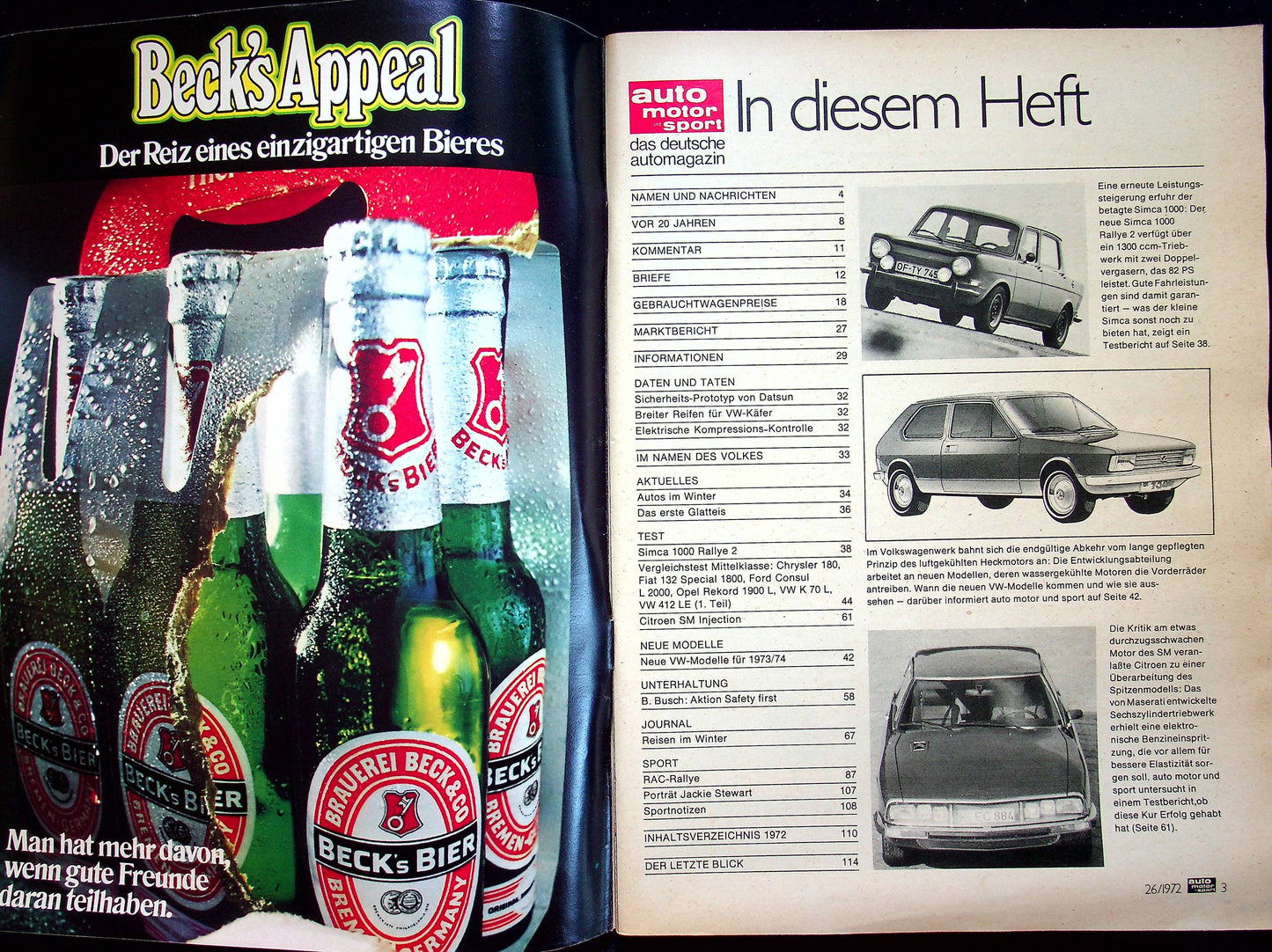 Auto Motor und Sport 26/1972