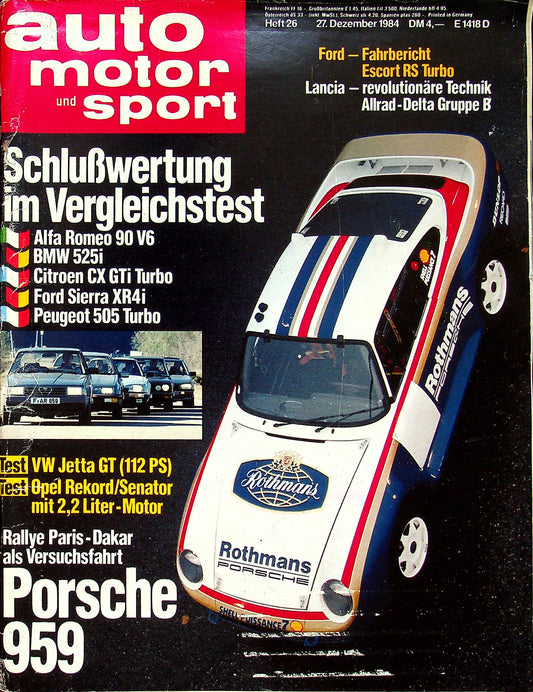 Auto Motor und Sport 26/1984